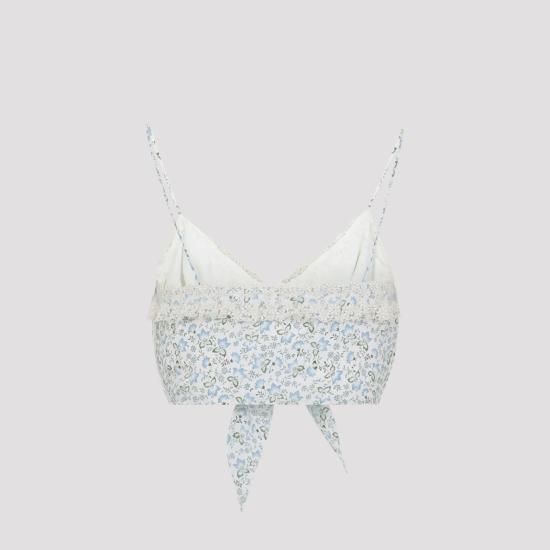 26SS 에르마노 설비노 민소매 티셔츠 D482L393APXWE S4837 ST FIORI - ERMANNO SCERVINO