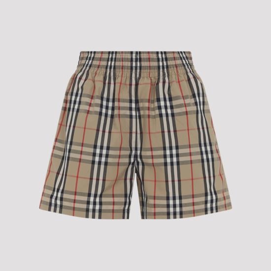 26SS 버버리 체크 코튼 쇼츠 8111875 A7028 ARCHIVE BEIGE - BURBERRY