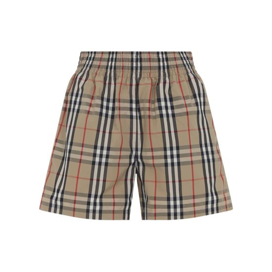 26SS 버버리 체크 코튼 쇼츠 8111875 A7028 ARCHIVE BEIGE - BURBERRY