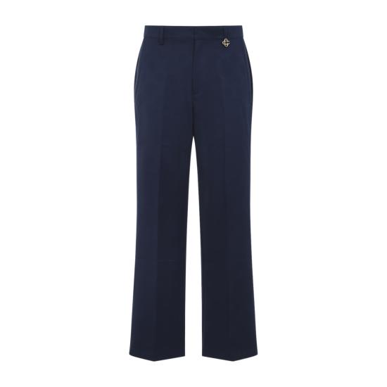 26SS 카사블랑카 치노 팬츠 MSP26TR37902 NAVY MONOGRAM - CASABLANCA