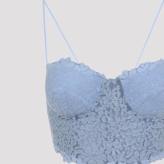 26SS 에르마노 설비노 민소매 티셔츠 D482L345EWF 53932 BEL AIR BLUE - ERMANNO SCERVINO