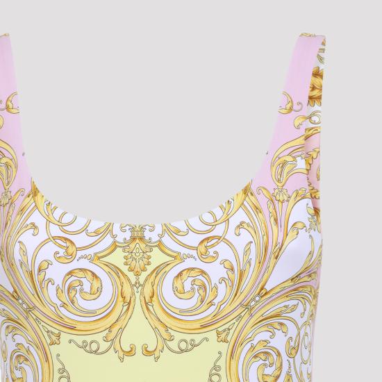 26SS 베르사체 원피스 수영복 1016592 1A17194 5Y590 PALE YELLOW ROSE QUARTZ - VERSACE