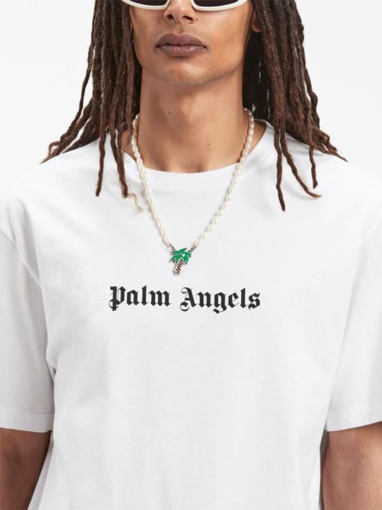 25SS 팜앤젤스 반팔 티셔츠 PMAA089S24JER0020110 White - PALM ANGELS