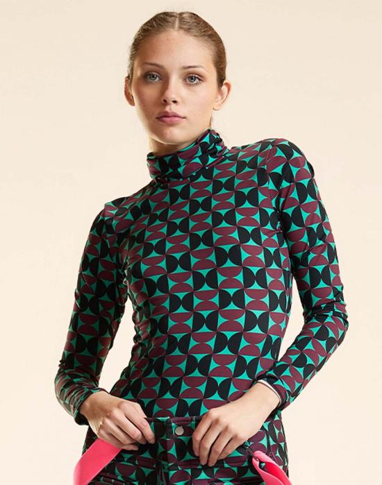  신시아 로리 블라우스 신시아 로울리 퍼펙트 레이어 터틀넥 탑 버건디 - CYNTHIA ROWLEY