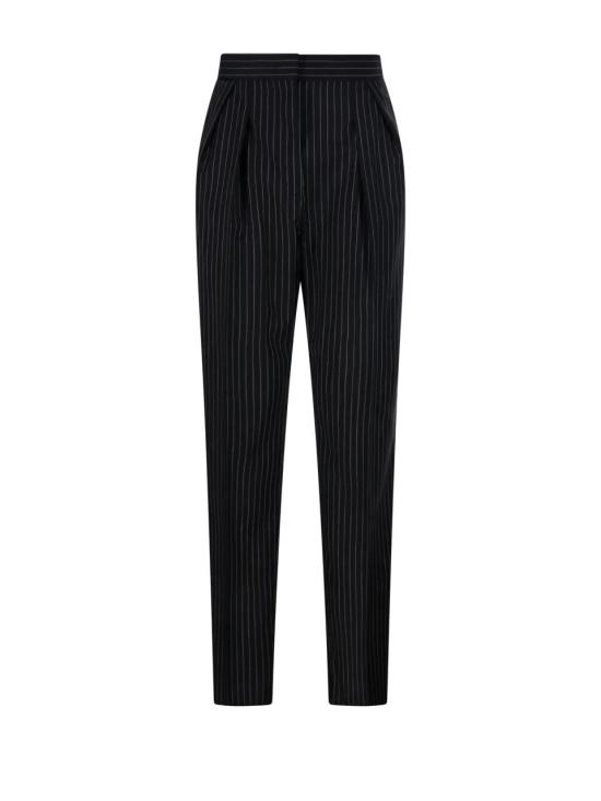  막스마라 수트 팬츠 21136021 002 BLACK WHITE DOM