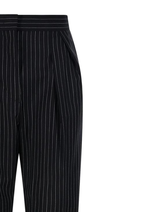 25FW 막스마라 수트 팬츠 2113602100221136021600002 BLACK WHITE DOM - MAX MARA