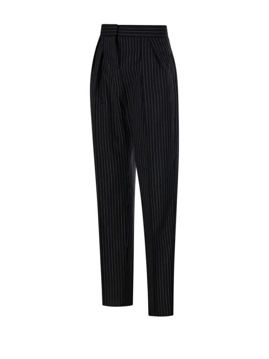  막스마라 수트 팬츠 21136021 002 BLACK WHITE DOM - MAX MARA