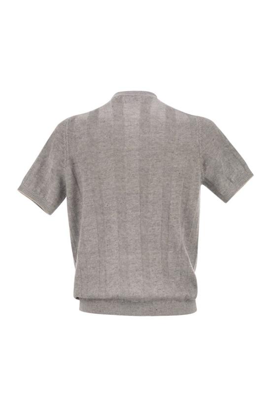 26SS 브루넬로 쿠치넬리 세라피노 티셔츠 M2L707801 CYZ16 GREY - BRUNELLO CUCINELLI