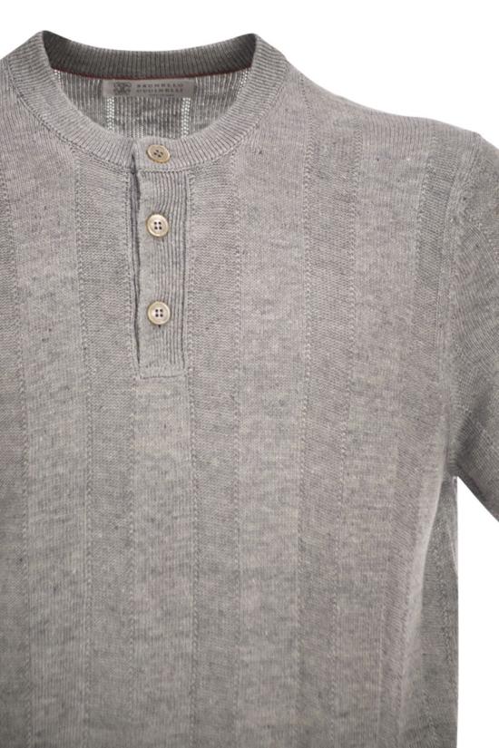 26SS 브루넬로 쿠치넬리 세라피노 티셔츠 M2L707801 CYZ16 GREY - BRUNELLO CUCINELLI