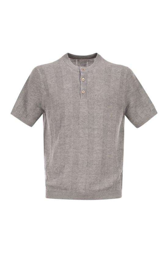 26SS 브루넬로 쿠치넬리 세라피노 티셔츠 M2L707801 CYZ16 GREY