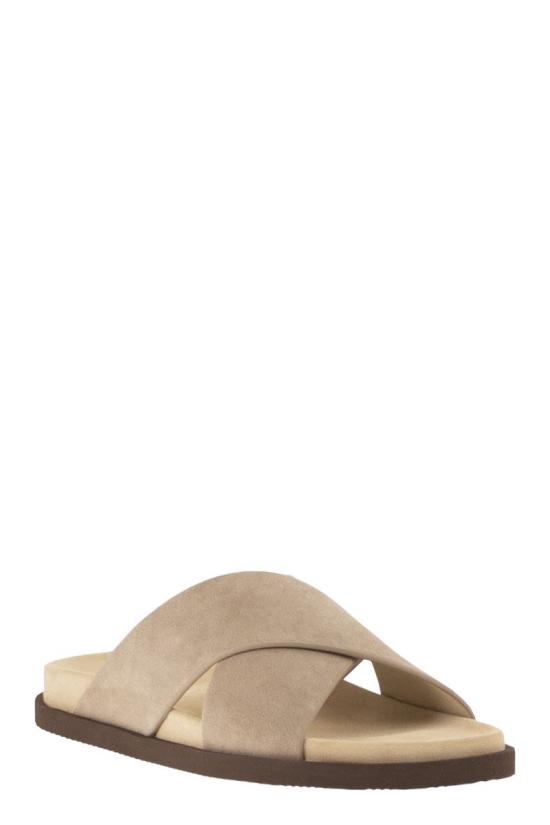 26SS 브루넬로 쿠치넬리 뮬/슬리퍼 MZUSOLY327 CVQ06 BEIGE - BRUNELLO CUCINELLI