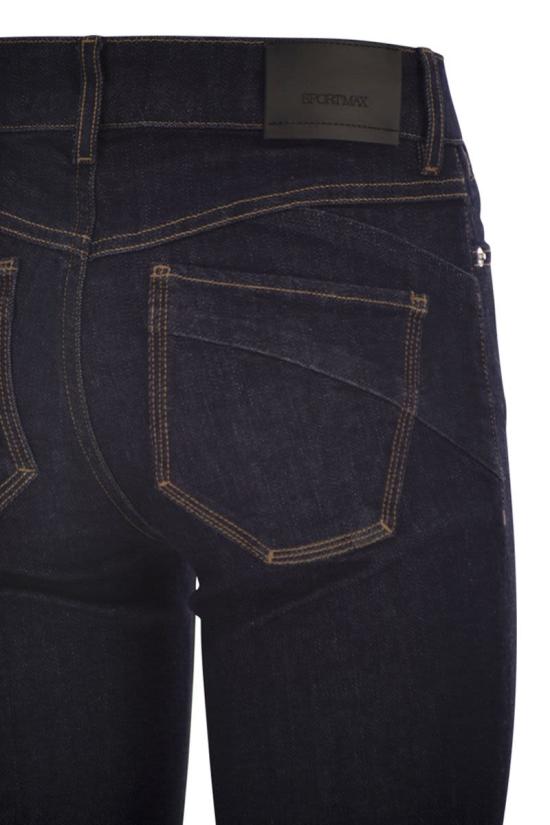 26SS 막스마라 스포츠막스 스트레이트 팬츠 2612181065600 001 DARK BLUE - SPORTMAX