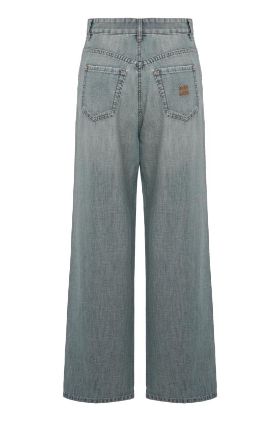 26SS 미우미우 스트레이트 팬츠 GWP394S23218JI F0076 BLUE - MIU MIU