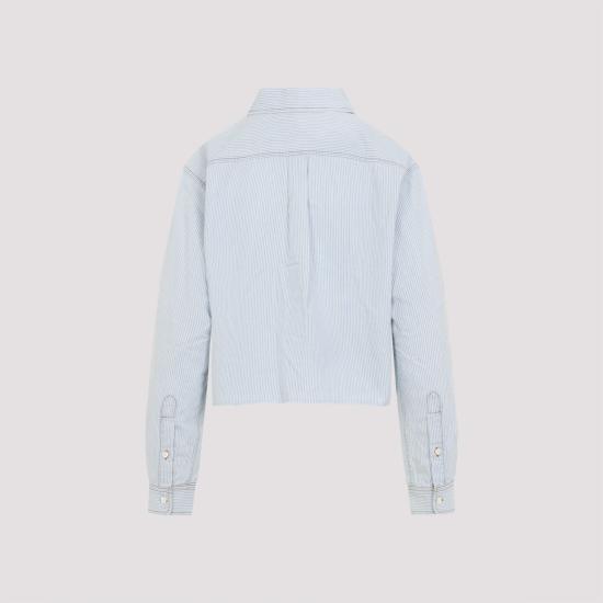 25FW 미우미우 셔츠 GWC131SOOO17NO F0013 STRIPPED - MIU MIU