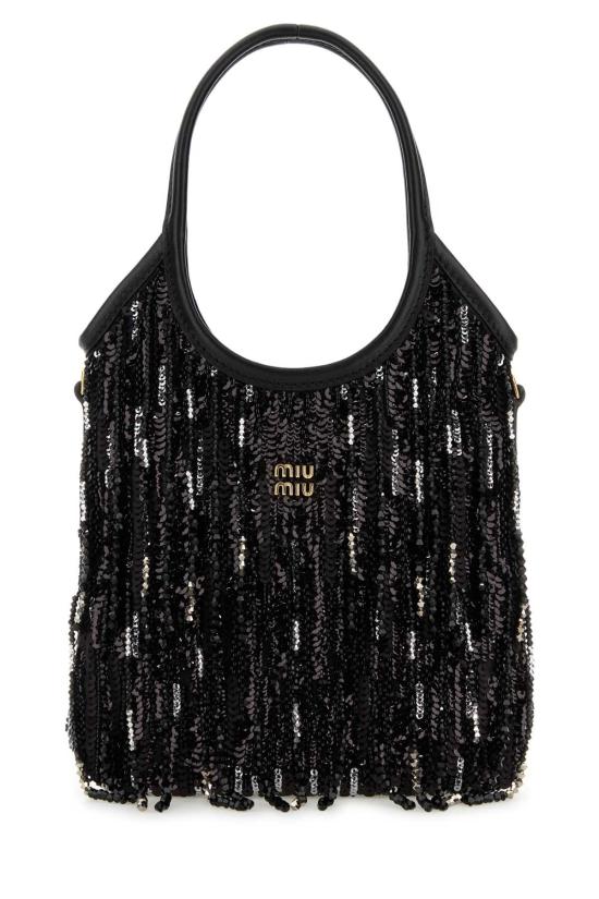 26SS 미우미우 토트백 5BA281VOWR2IGM F0002 BLACK