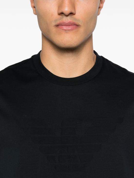 26SS 엠포리오 아르마니 반팔 티셔츠 EM004593AF10762FB438 BLUE - EMPORIO ARMANI