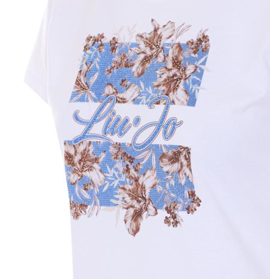 26SS 리우조 반팔 티셔츠 WA6493JS923 P9600 White - LIU JO