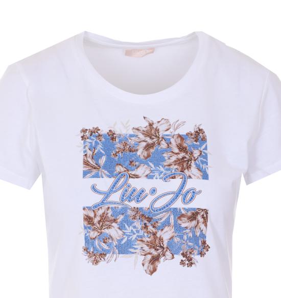 26SS 리우조 반팔 티셔츠 WA6493JS923 P9600 White - LIU JO