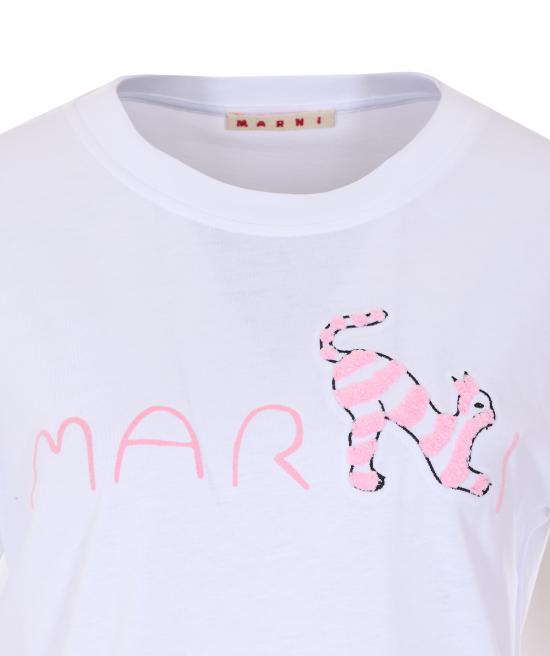 26SS 마르니 반팔 티셔츠 THJE0293S3 USCY84LOW01 White - MARNI