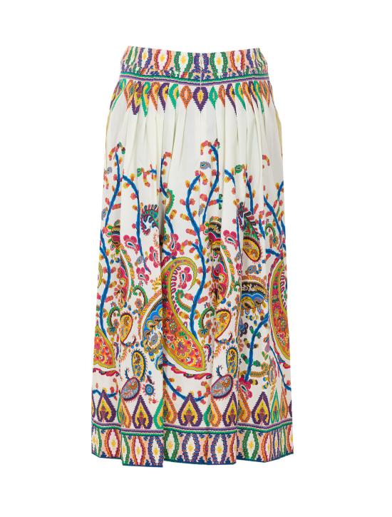 26SS 에트로 미디 스커트 WRFA0112 99SP5I0X0800 White - ETRO