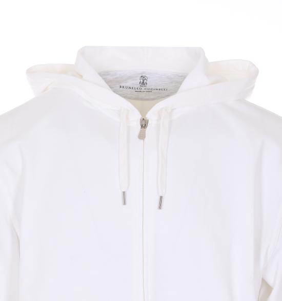 26SS 브루넬로 쿠치넬리 긴팔 티셔츠 MW8639069G C7220 White - BRUNELLO CUCINELLI