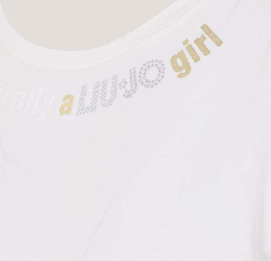 26SS 리우조 반팔 티셔츠 TA6287JS003 P9205 White - LIU JO