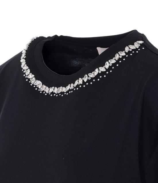 26SS 리우조 반팔 티셔츠 WA6128JS904 P9320 Black - LIU JO