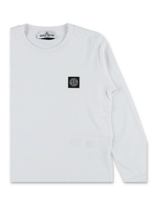 26FW [키즈] 스톤 아일랜드 티셔츠 2100002S0047 V0001 BIANCO - STONE ISLAND
