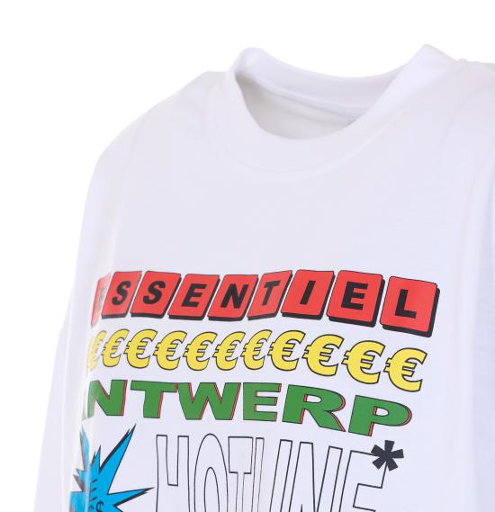 26SS 에센셜앤트워프 반팔 티셔츠 JOGGAN J2OW White - ESSENTIEL ANTWERP