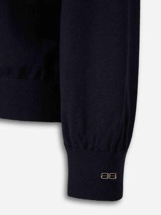 26SS 발렌시아가 스웨터 849963T1756 4140NAVY MIDNIGHT BLUE - BALENCIAGA