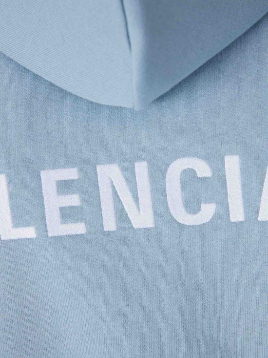 26SS 발렌시아가 로고 후드 집업 803264TTVJ2 4773LIGHT BLUE - BALENCIAGA
