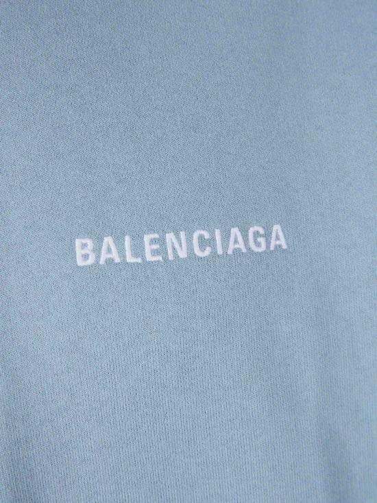 26SS 발렌시아가 로고 후드 집업 803264TTVJ2 4773LIGHT BLUE - BALENCIAGA
