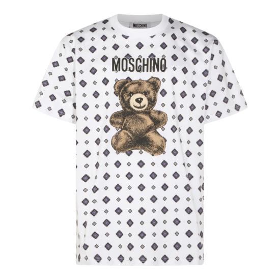 26SS 모스키노 반팔 티셔츠 261ZZ071702412001 WHITE - MOSCHINO