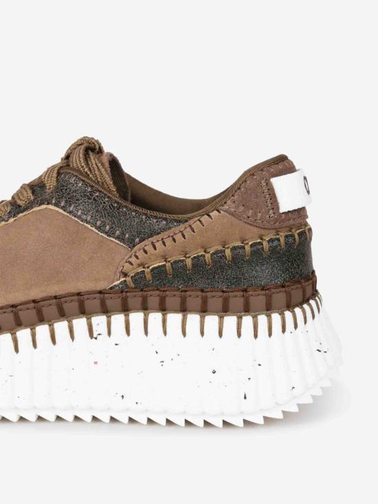 26SS 끌로에 스니커즈 CH25W00RTV 23OOak Brown BROWN - CHLOE