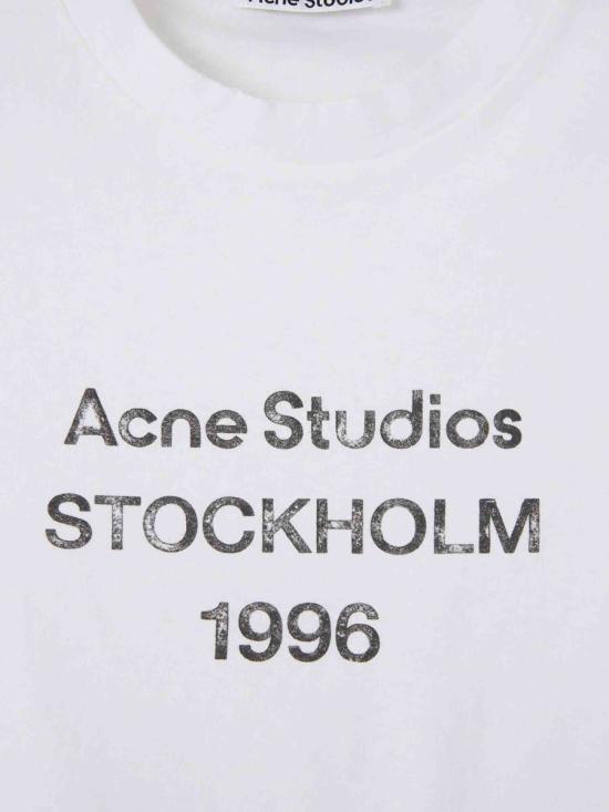 26SS 아크네 스튜디오 반팔 티셔츠 CL0397 AEGOFF WHITE - ACNE STUDIOS