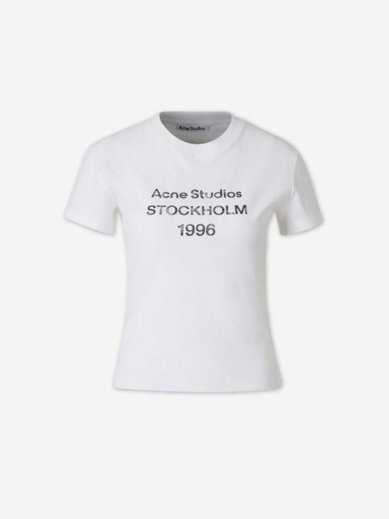 26SS 아크네 스튜디오 반팔 티셔츠 CL0397 AEGOFF WHITE