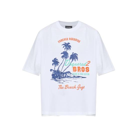 26SS 디스퀘어드2 반팔 티셔츠 D20106 S74GD1547 100 WHITE