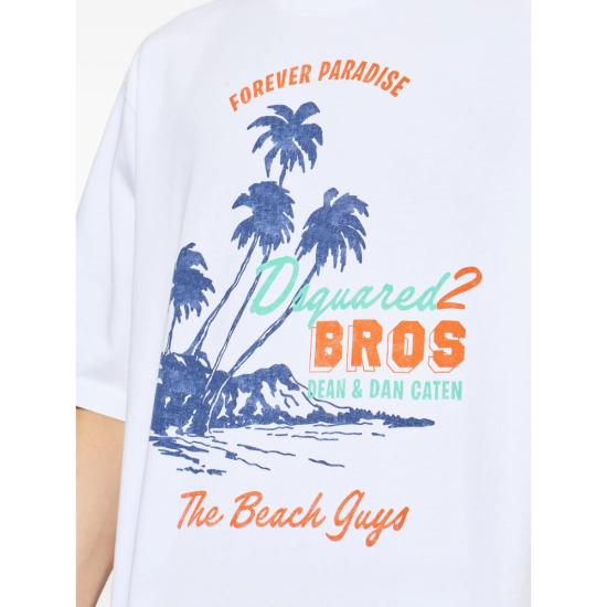 26SS 디스퀘어드2 반팔 티셔츠 D20106 S74GD1547 100 WHITE - DSQUARED2