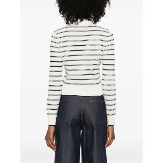 26SS 아페쎄 가디건 COHLP F22320 TAT WHITE BLACK - A.P.C.