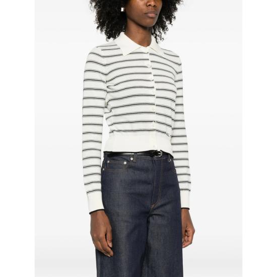 26SS 아페쎄 가디건 COHLP F22320 TAT WHITE BLACK - A.P.C.