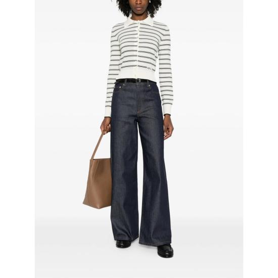 26SS 아페쎄 가디건 COHLP F22320 TAT WHITE BLACK - A.P.C.