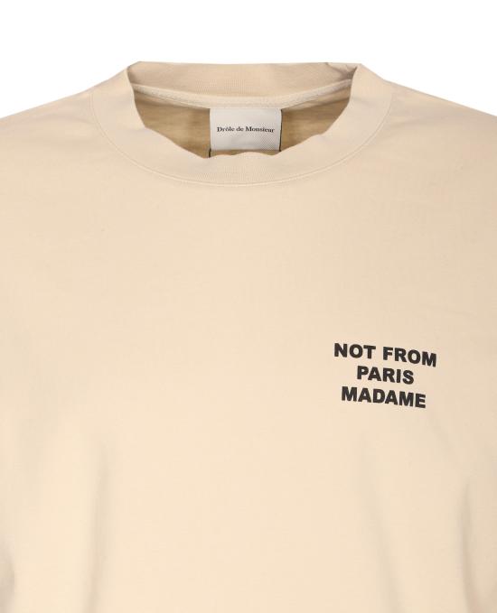 26SS 드롤드무슈 반팔 티셔츠 TS203 CO002MT Beige - DROLE DE MONSIEUR