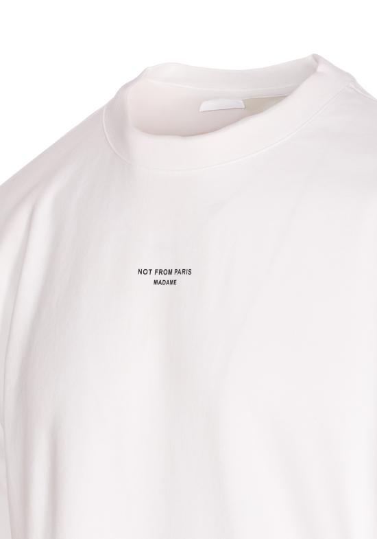 26SS 드롤드무슈 반팔 티셔츠 TS202 CO002OPW White - DROLE DE MONSIEUR