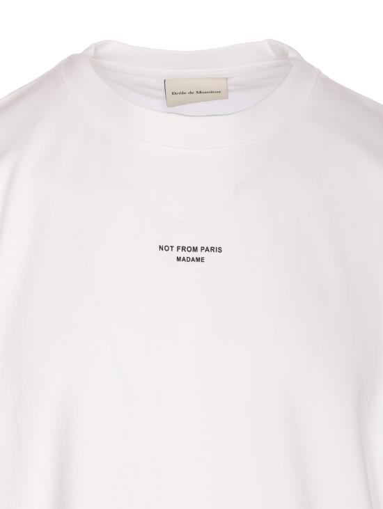 26SS 드롤드무슈 반팔 티셔츠 TS202 CO002OPW White - DROLE DE MONSIEUR
