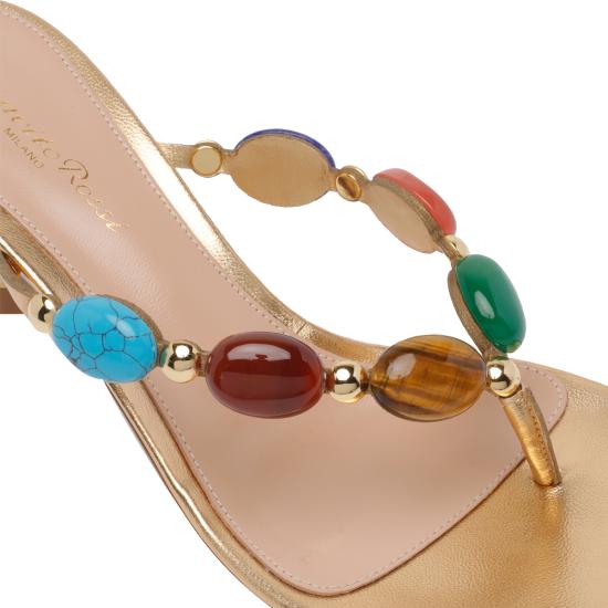 26SS 지안비토로시 힐/펌프스 G15230 70RIC BNSMEKM Golden - GIANVITO ROSSI