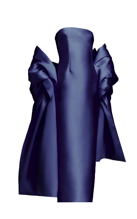 26SS 솔러스런던 미디 원피스 OS46040 NAVY Blue