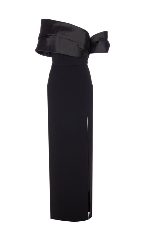 26SS 솔러스런던 미디 원피스 OS38019 BLACK Black