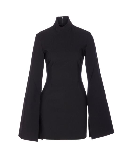 26SS 솔러스런던 미디 원피스 OS46051 BLACK Black