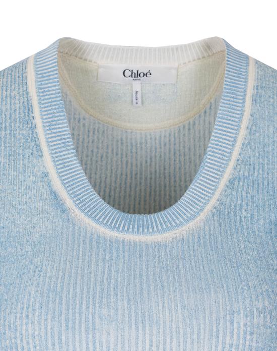 26SS 끌로에 반팔 티셔츠 26SMP25510 40S Blue - CHLOE