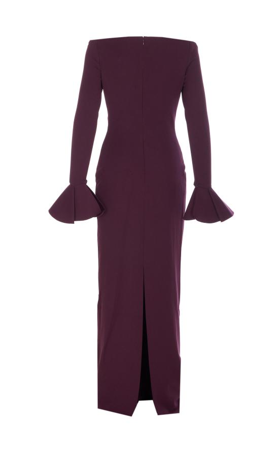 26SS 솔러스런던 미디 원피스 OS46053 PLUM Red - SOLACE LONDON